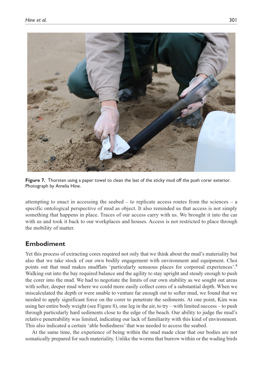 Sedimentary relations: cultures of access and the matter of shallow seabed coring 1